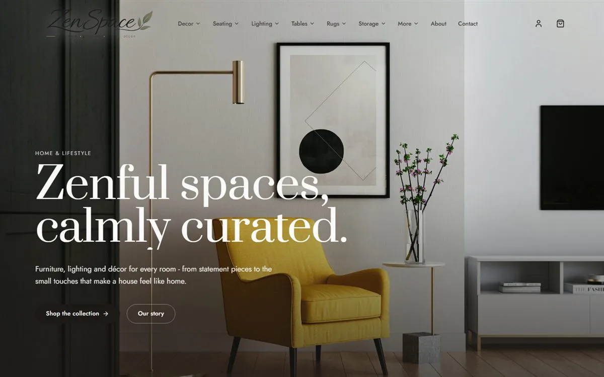 Zenspace website screenshot
